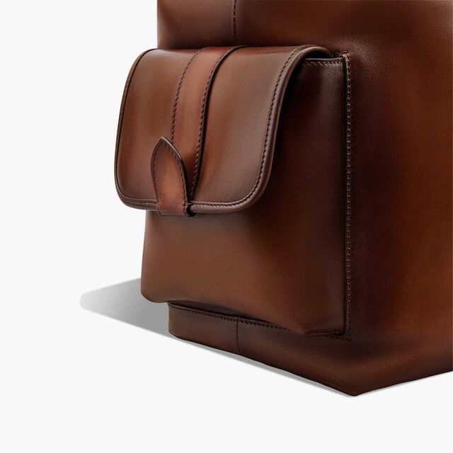 Horizon Scritto Leather Backpack, CACAO INTENSO, hi-res 7