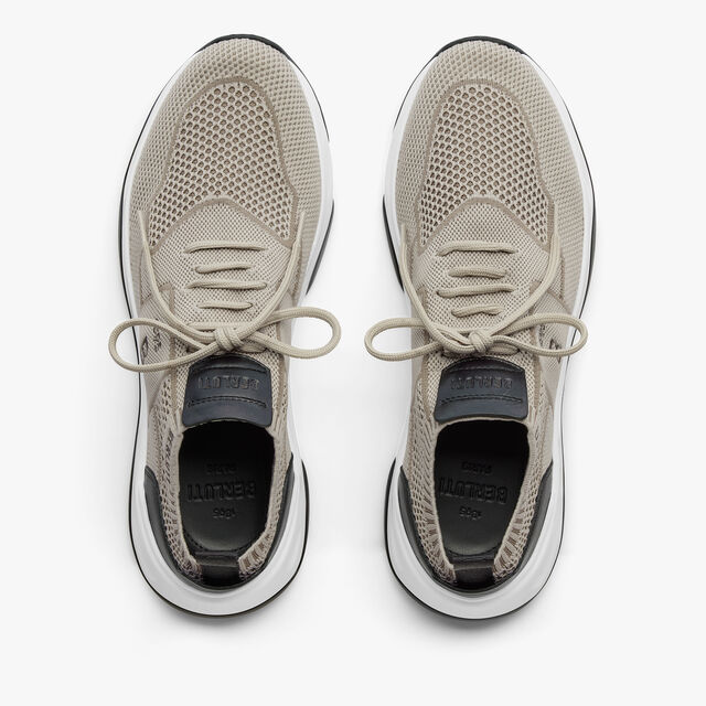 Shadow Knit And Leather Sneaker, SAND, hi-res 3