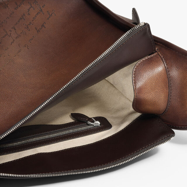 Périple Hobo In Scritto Leather, SOFT BROWN, hi-res 11