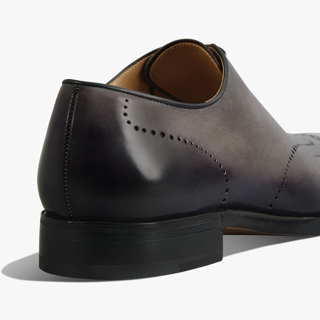 Ajouré Equilibre Venezia Calf Leather Oxford, NERO GRIGIO, hi-res 6