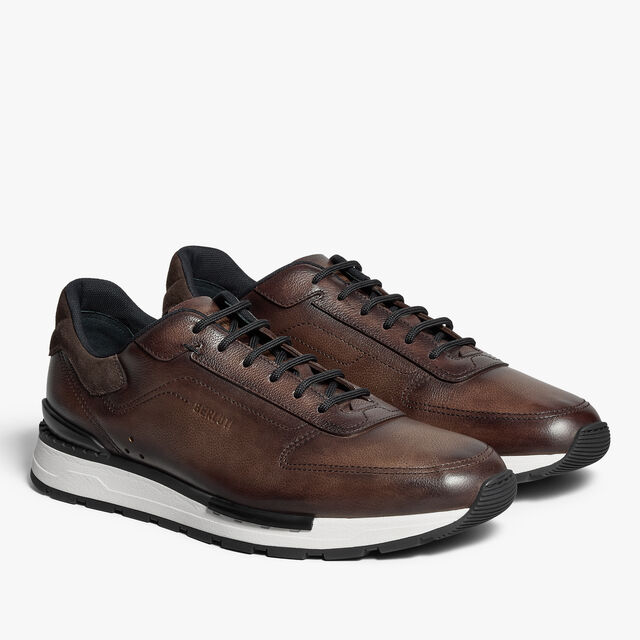 Fast Track Venezia Calf Leather Sneaker, SOFT BROWN, hi-res 4