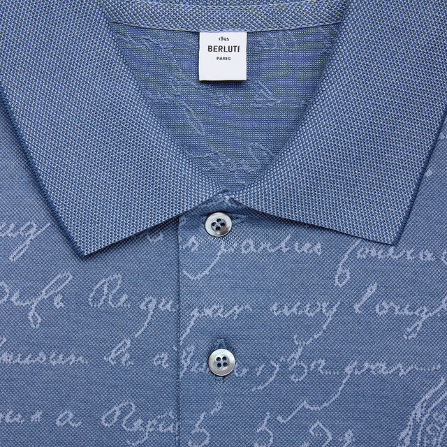 Scritto Piqué Polo, NILE BLUE, hi-res 4