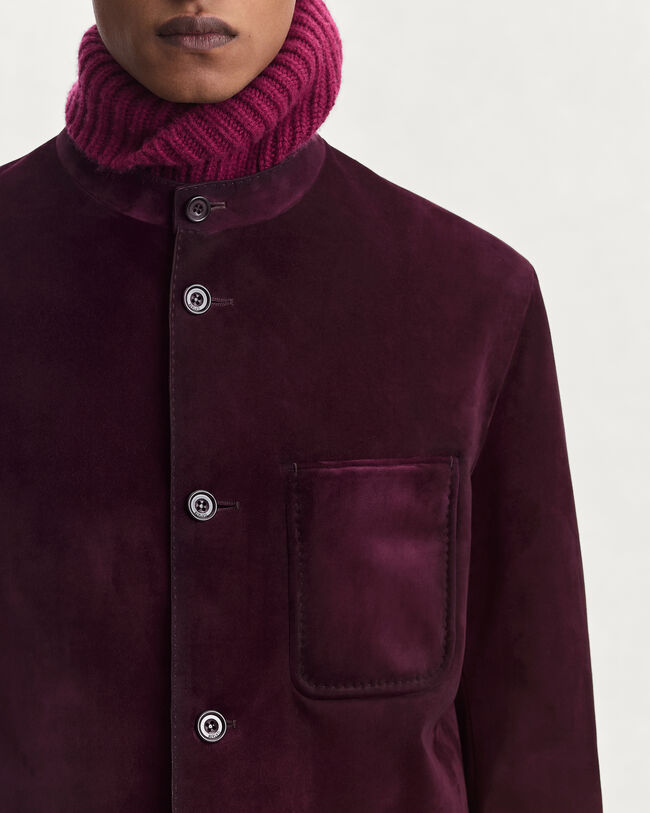 Patina Leather Forestière Jacket, Purple Grape, hi-res