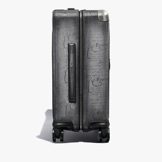 Formula 1005 Scritto Leather Rolling Suitcase, LIGHT ALUMINIO, hi-res 4