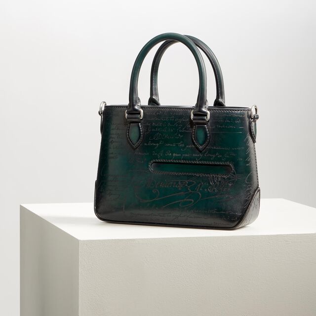 Toujours Gulliver Scritto Leather Messenger, OPUNTIA, hi-res 7