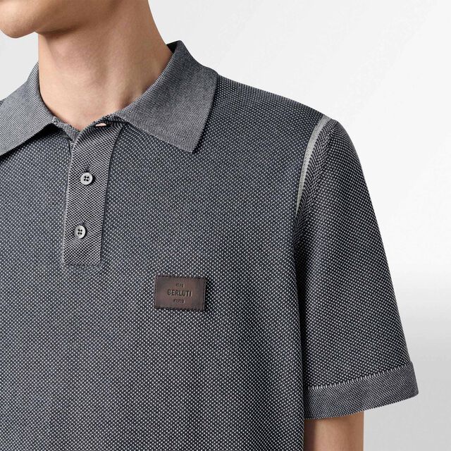 Light Shadow Short Sleeved Polo, LIGHT DUSTY BLUE, hi-res 4