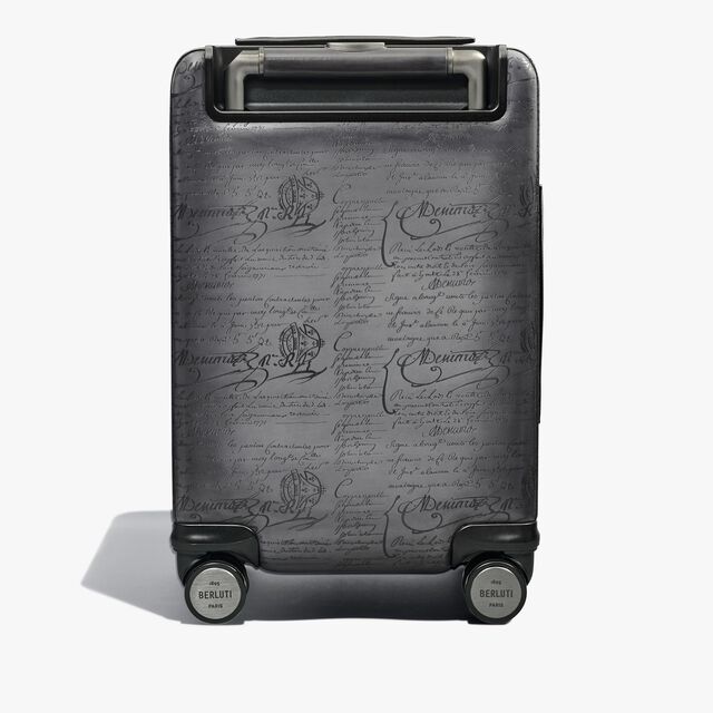 Formula 1005 Scritto Leather Rolling Suitcase, LIGHT ALUMINIO, hi-res 3