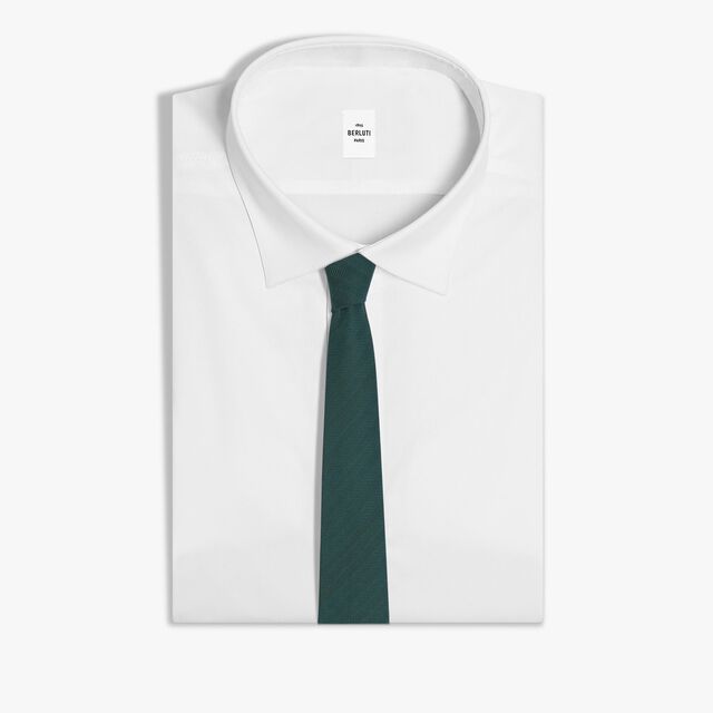 Herringbone Tie, GREEN PINE, hi-res 2