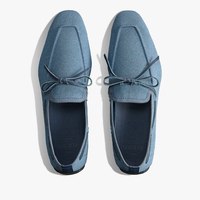 Lorenzo Drive Linen Knit Loafer, SOFT BLUE, hi-res 3