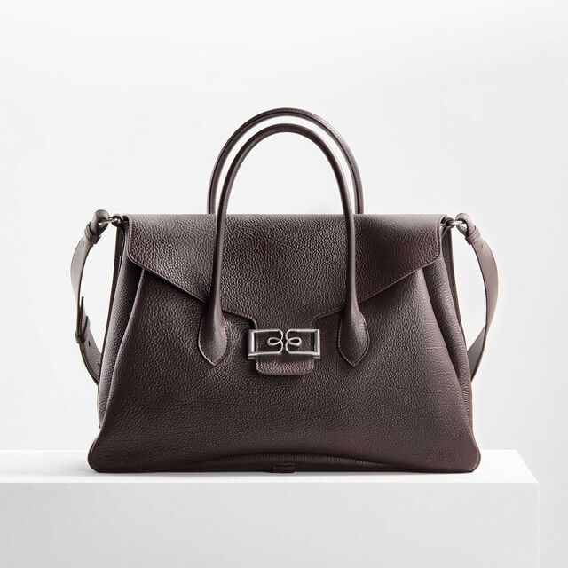 B Volute Croisee Leather Travel Bag