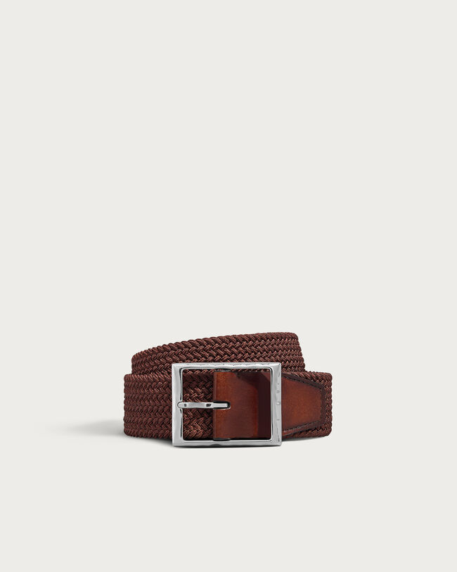 Classic Tressée Belt, Dark Toffee, hi-res