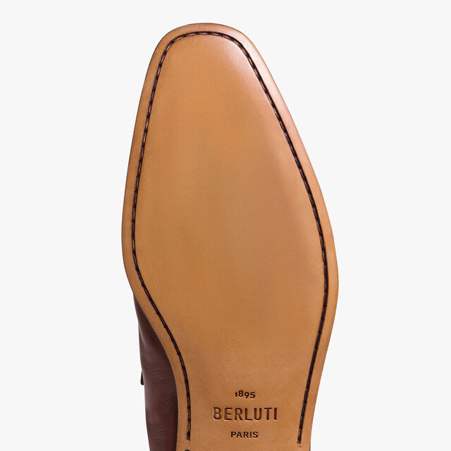 Lorenzo Kangaroo Leather Loafer, TABACCO, hi-res 8