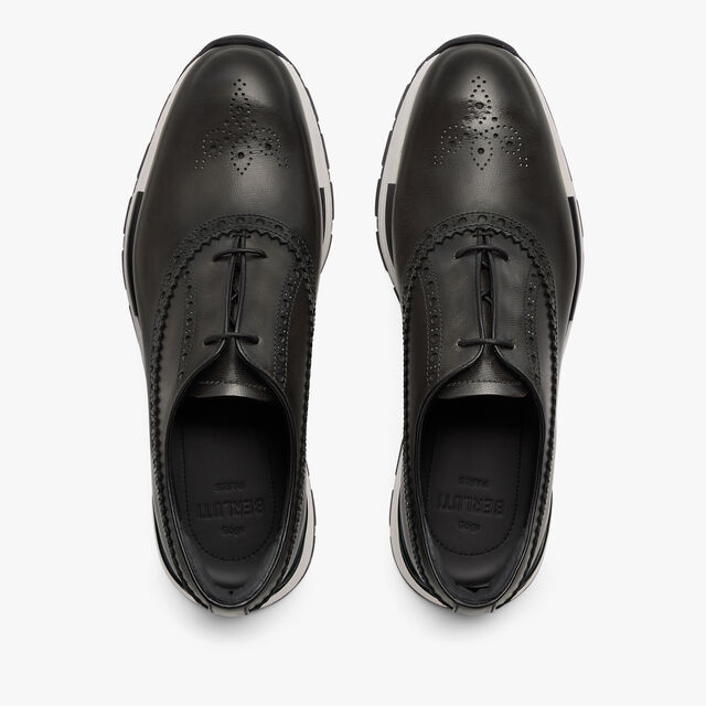 Fast Track Venezia Palmellato Calf Leather Sneaker, SELVA OSCURA, hi-res 3