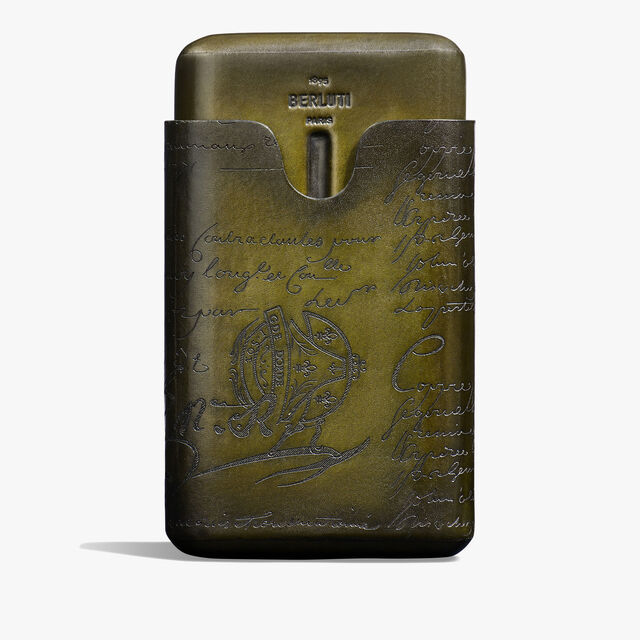 Cigar Case 4 Scritto Leather, NERO CAVIAR, hi-res 1