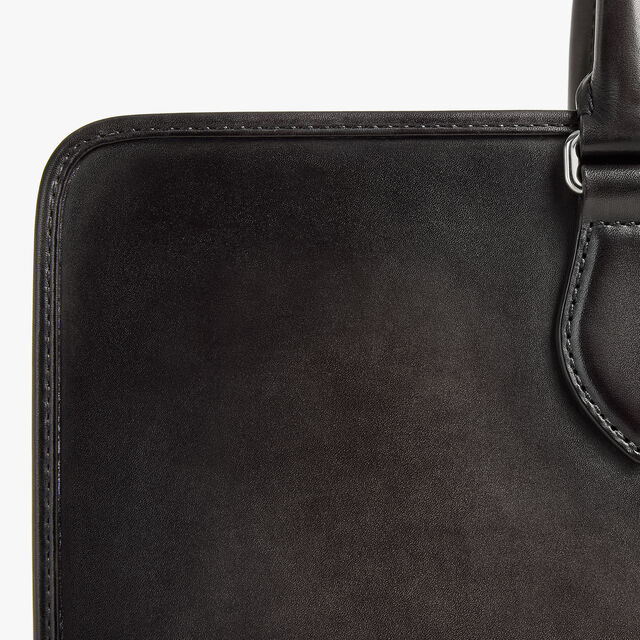 Deux Jours Leather Briefcase, NERO GRIGIO, hi-res 8