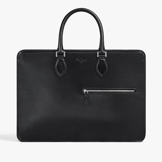 Un Jour Briefcase In Leather, BLACK, hi-res
