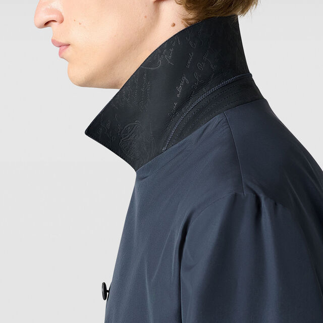 Technical Silk Light Trench, COLD NIGHT BLUE, hi-res 6