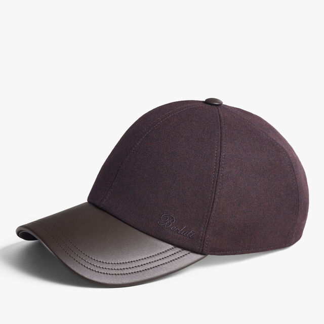 Wool Baseball Cap, NERO BORDO, hi-res 1