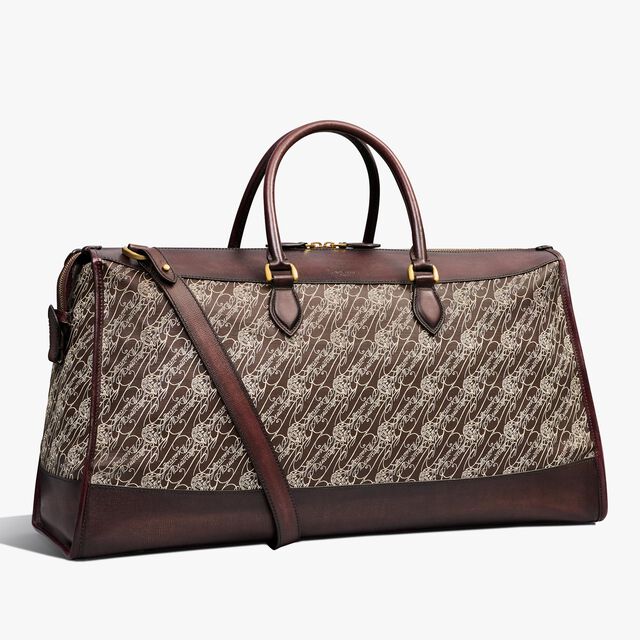 Sac De Voyage Bagage En Toile Marbeuf, DARK BROWN + MADURO, hi-res 2