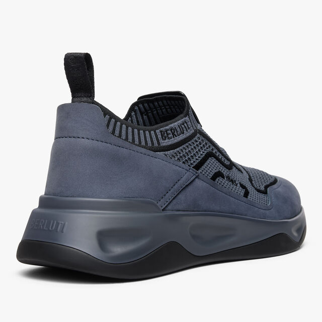 Shadow Knit, Nubuck Calf And Lagoon Calf Sneaker, PURPLE CLOUD, hi-res 5