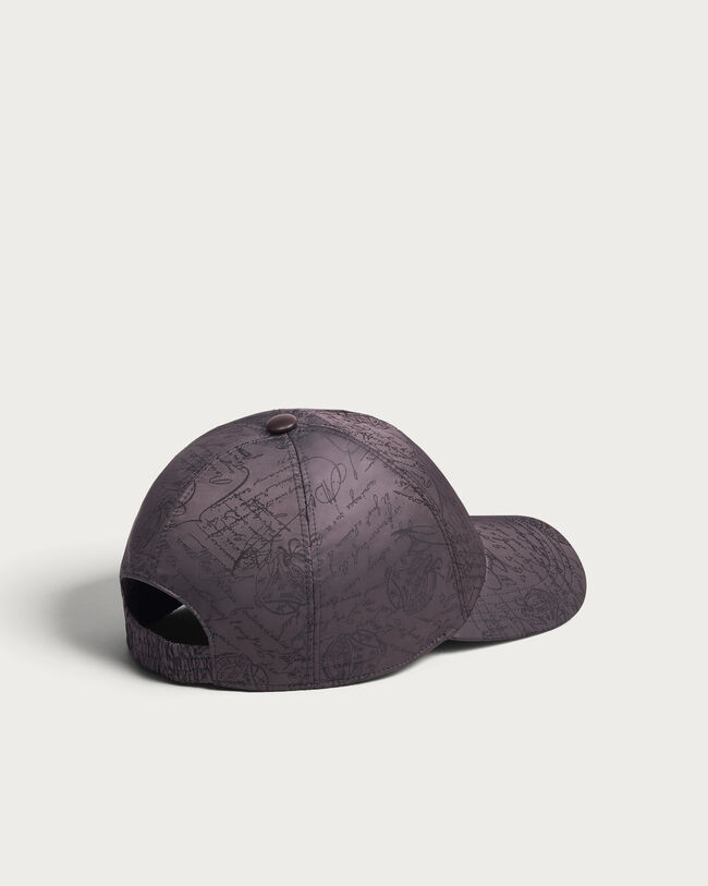 Scritto Pattern Baseball Cap, Warm Grey, hi-res