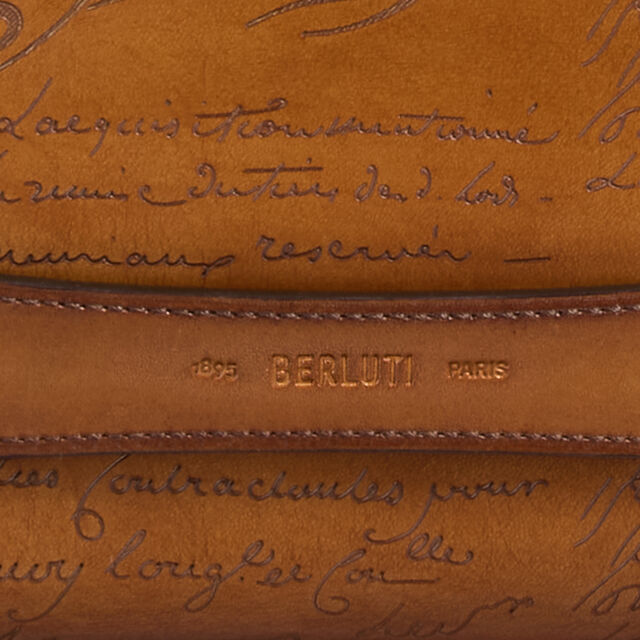 Rosewood Scritto Leather Pouch, FIAMMA, hi-res 6