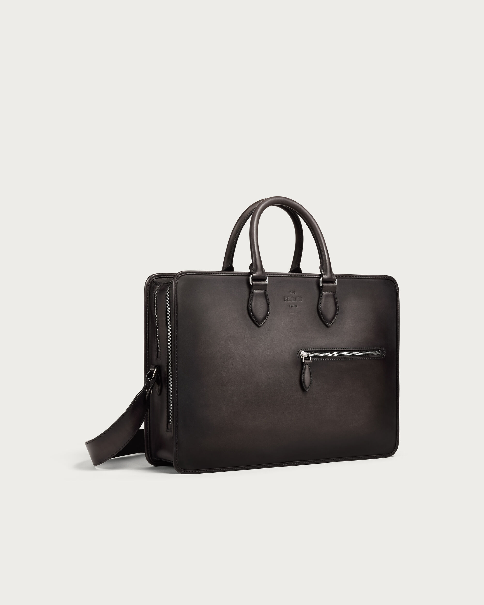 2 Jours Briefcase, Nero Grigio, hi-res
