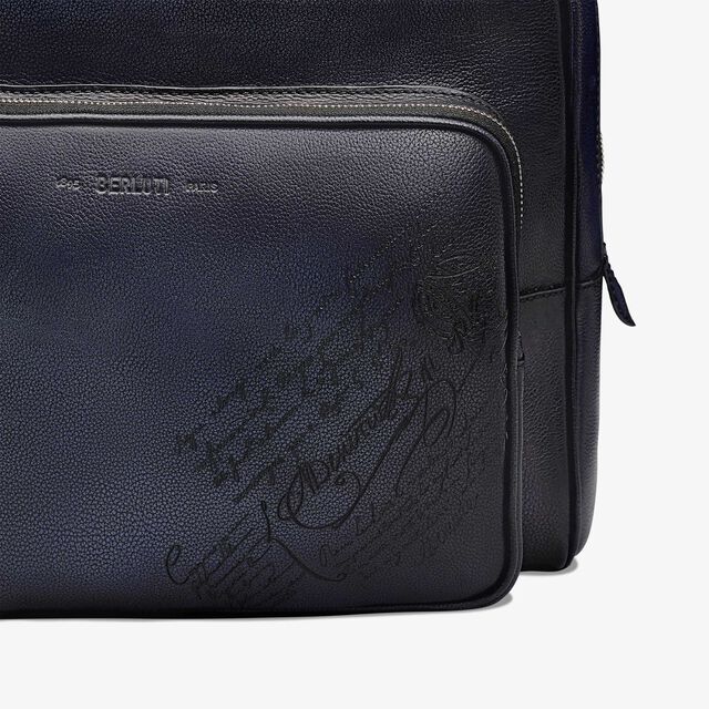 Time Off Scritto Leather Backpack, INDIGO DENIM, hi-res 5