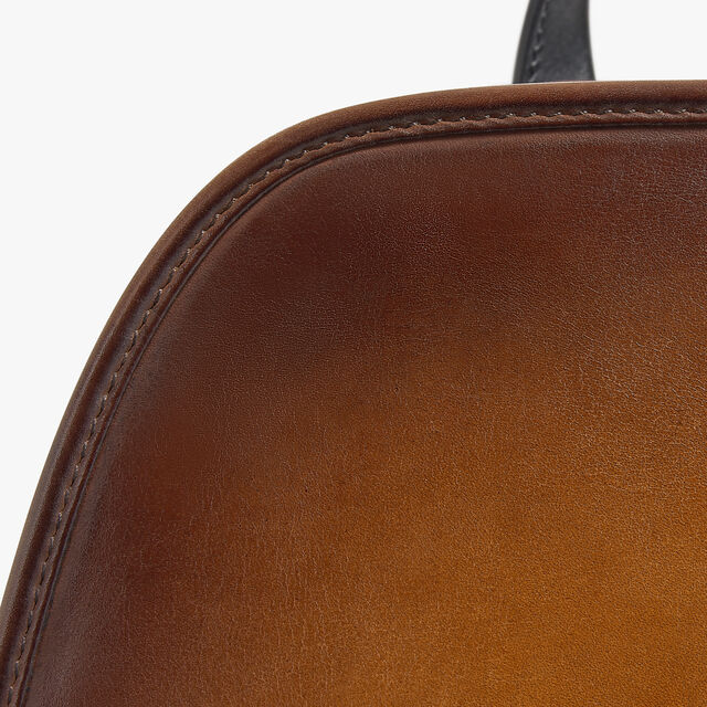 Working Day Scritto Leather Backpack, CACAO INTENSO, hi-res 6