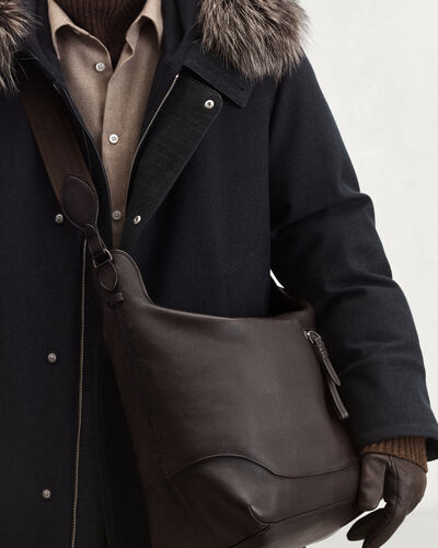 1 Jour Hobo Shoulder Bag, Dark Brown, hi-res