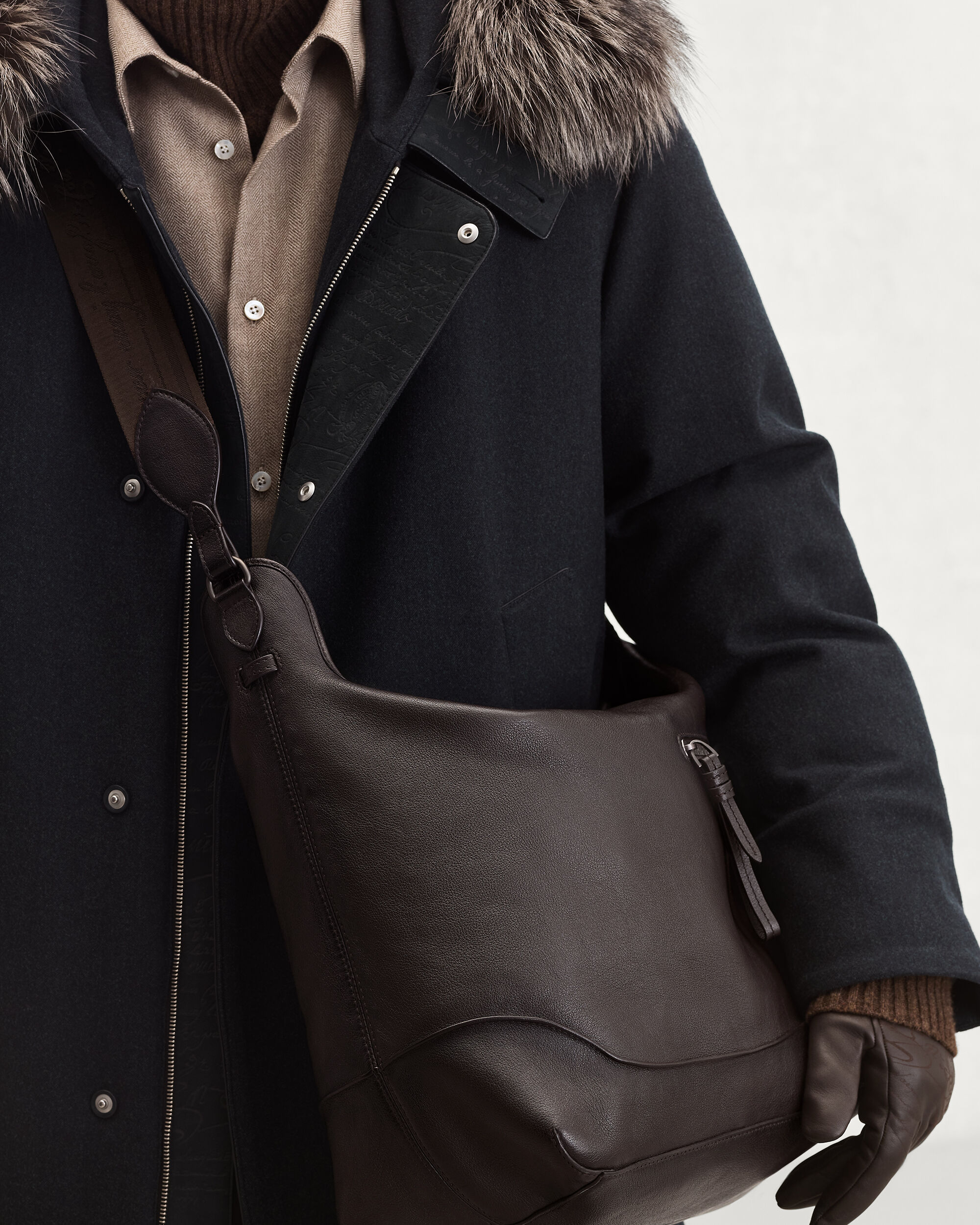 1 Jour Hobo Shoulder Bag, Dark Brown, hi-res