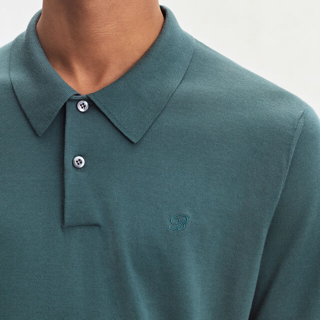 B-Thabor Short Sleeves Polo, GREEN SMOKE, hi-res 4