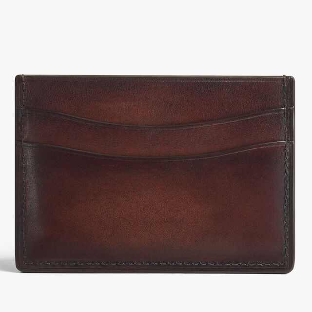 Bambou Card Holder In Leather, MADURO, hi-res 2
