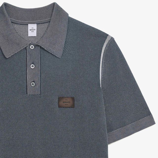 Light Shadow Short Sleeved Polo, LIGHT DUSTY BLUE, hi-res 5