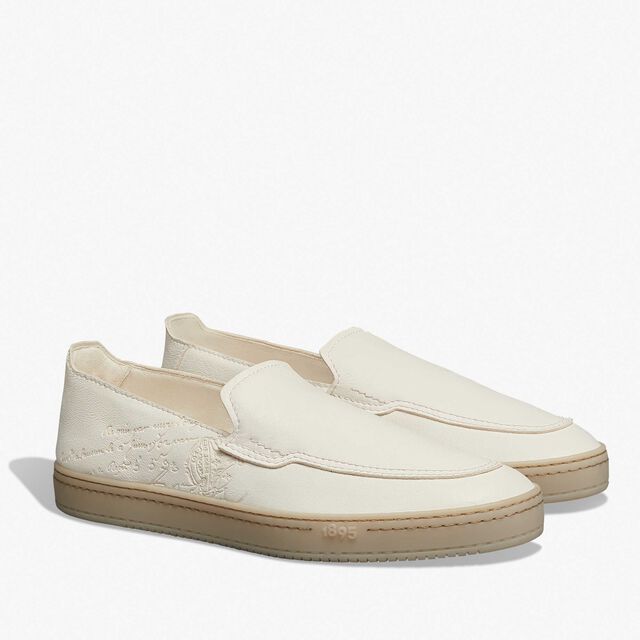 Eden Scritto Leather Loafer, OFF WHITE, hi-res 2