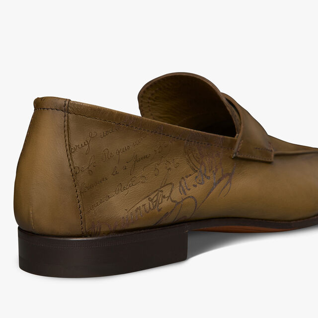 Lorenzo Rimini袋鼠皮乐福鞋, OLIVE, hi-res 5