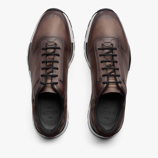 Fast Track Venezia Calf Leather Sneaker, SOFT BROWN, hi-res 3