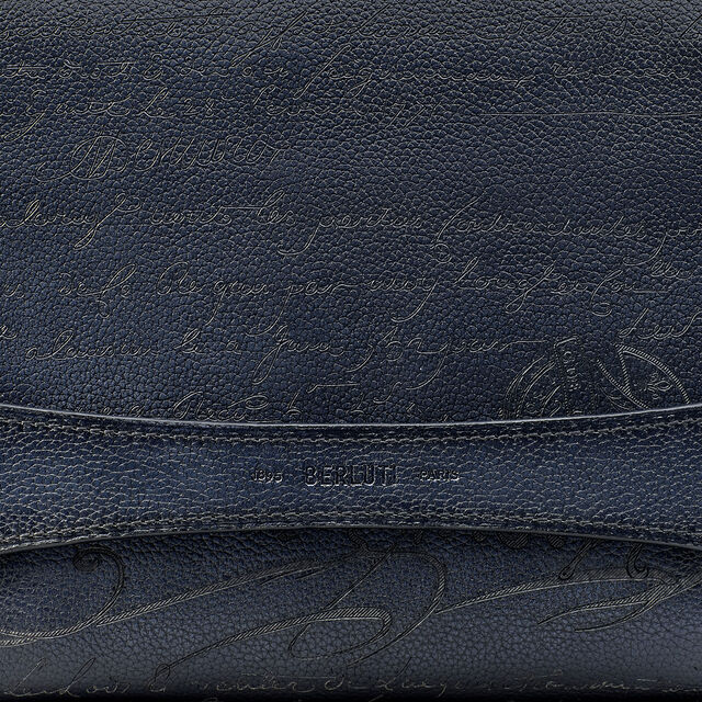 Tersio Scritto Leather Pouch, INDIGO DENIM, hi-res 5