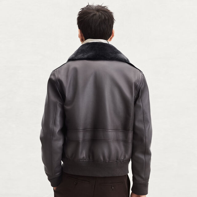 Patina Flight Jacket, WARM PURPLE GREY, hi-res 3