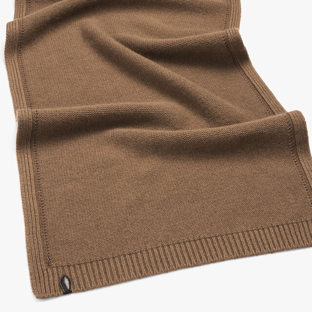 Leather Braiding Scarf, WALNUT, hi-res 3