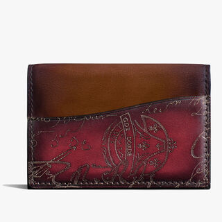 Imbuia Gradiant Scritto Leather Card Holder Imbuia Gradiant Scritto Leather Card Holder