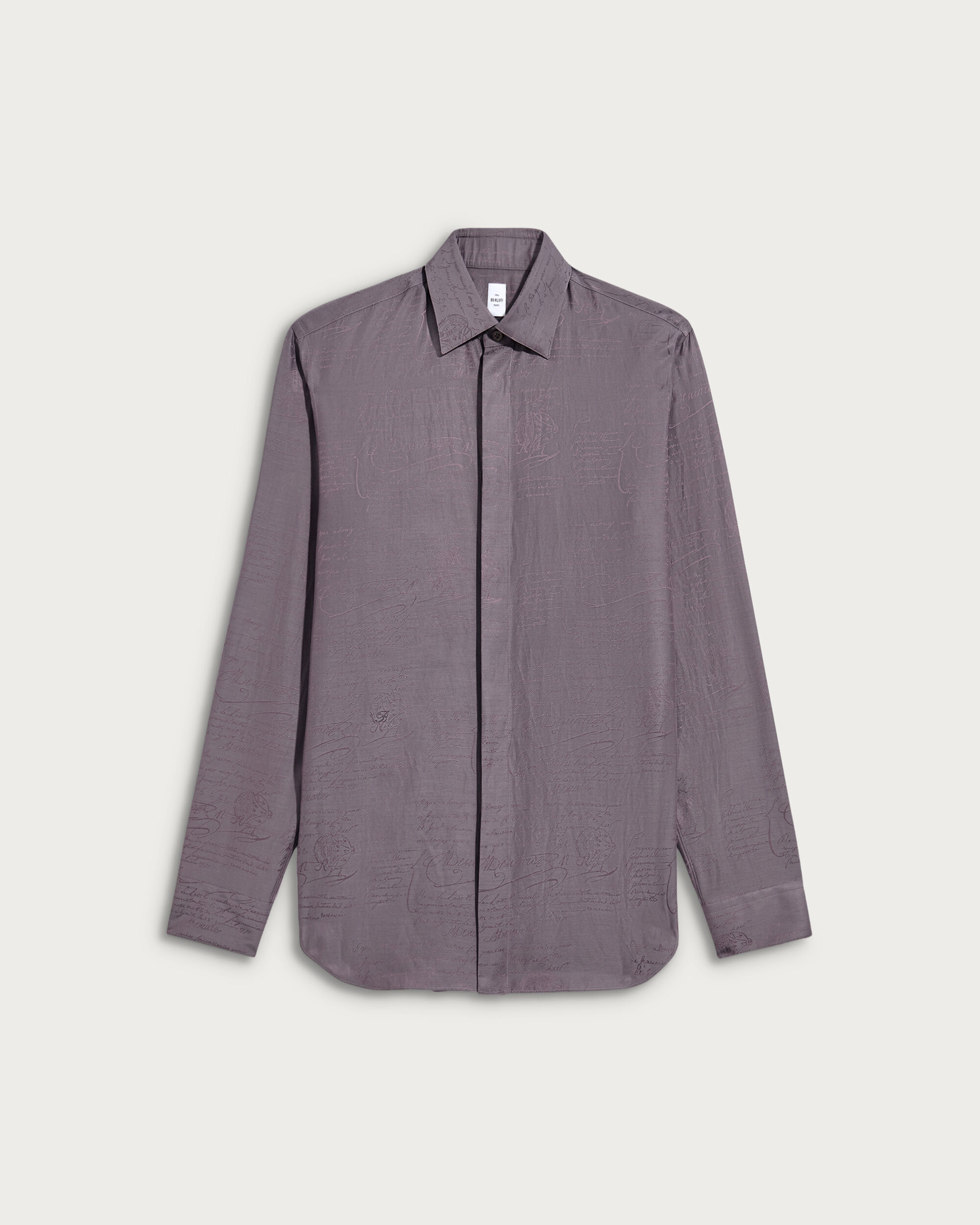 Andy Scritto Pattern Shirt, Smocky Lilac, hi-res