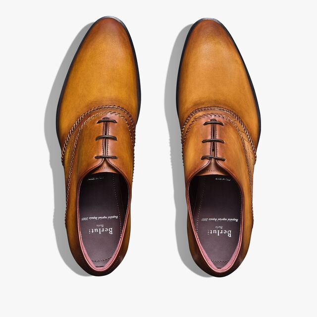 Rapiécé-Reprisé Scritto Leather Oxford, ICE GOLD, hi-res 3