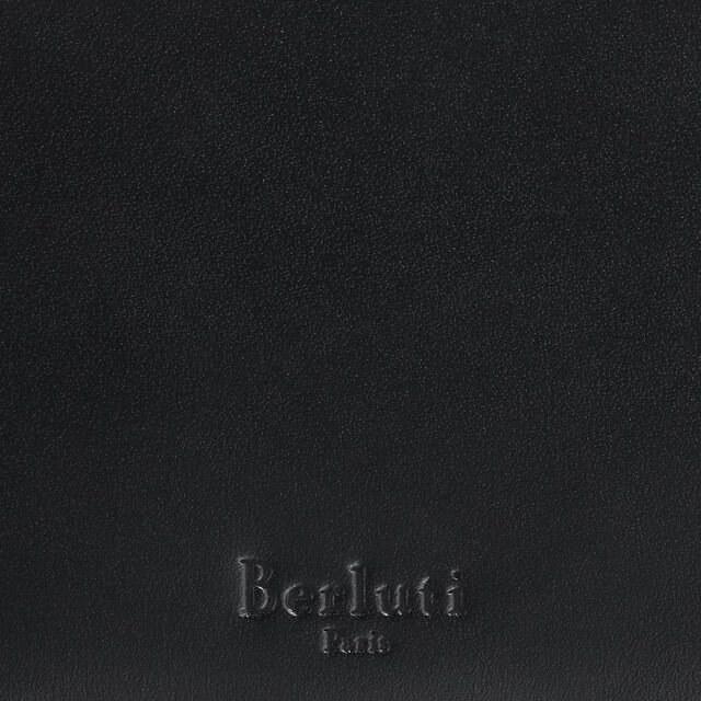 Makore Slim Compact Wallet In Leather, BLACK, hi-res 5