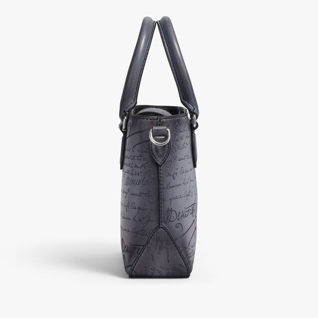 Toujours Gulliver Scritto Leather Messenger, LIGHT ALUMINIO, hi-res 4
