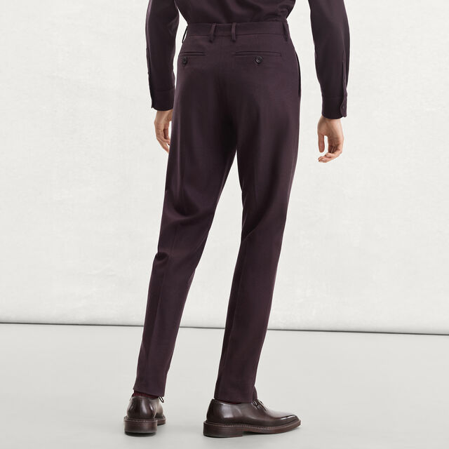 Alessandro Wool Trousers, NERO BORDO, hi-res 3