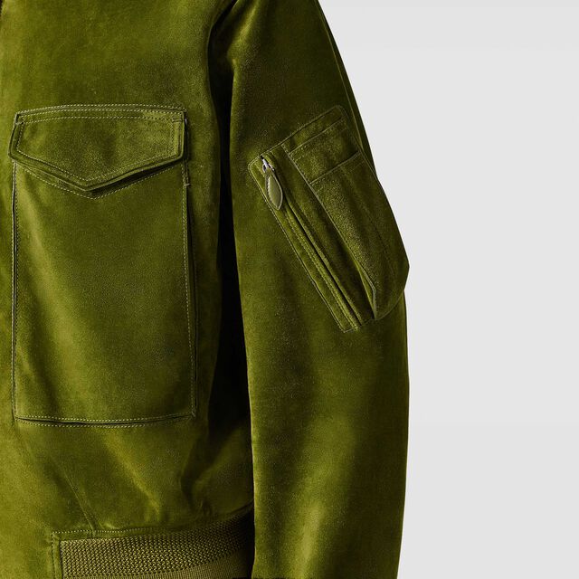 Suede Military Bombers, GRASS, hi-res 6