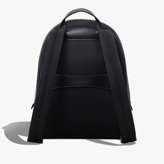 Time Off Scritto Leather Backpack, NERO GRIGIO, hi-res 3