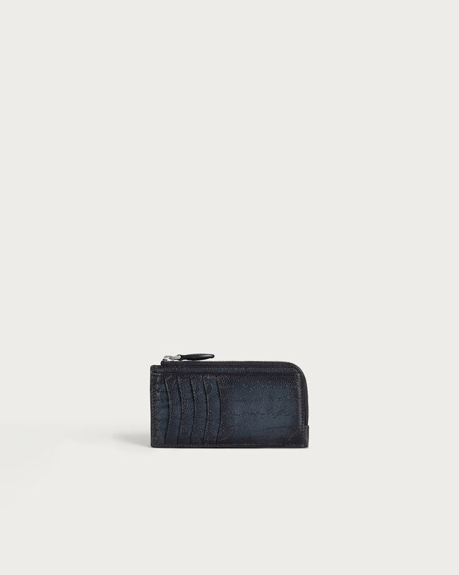 Koa Maxi Zipped Card Holder, Indigo Denim, hi-res