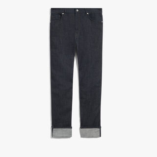 Straight Denim Pants, DARK INDIGO DENIM, hi-res